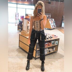 BDG maura contrast stitch carpenter jeans